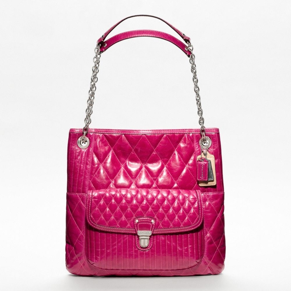 RARE Pink Coach Patent Leather Tote with Wallet